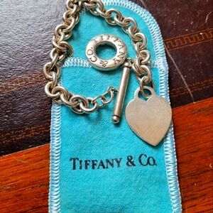 Tiffany & Co Toggle Heart 7.5" Sterling Silver Bracelet